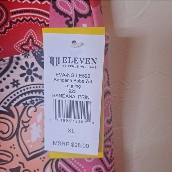 EleVen by Venus Williams Bandana Print Babe 7/8 Leggings Extra Large. NWT - Picture 4 of 9